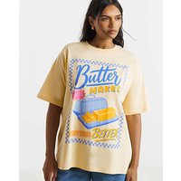 Butter Graphic Oversized T Shirt