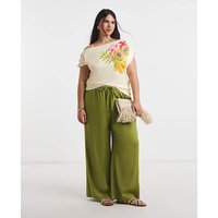 Off Shoulder Mesh Top Print