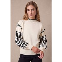 Contrast Stitch Stripe Jumper