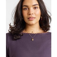 Lace Slash Neck LS