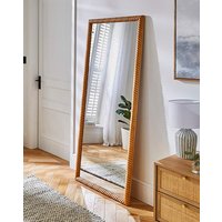 Twisted Wood Leaner Mirror
