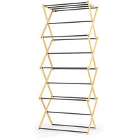 Beldray Bamboo 4 Tier Clothes Airer Natural - Beldray