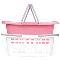 Beldray Set of 2 Laundry Baskets Pink Pink - Beldray
