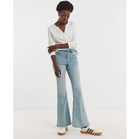 High Waist Super Soft Bootcut Jean Light Blue