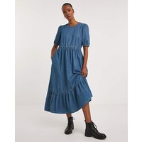Tiered Midaxi Dress MID JD Williams