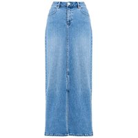 Light Blue Denim Maxi Skirt Light Blue
