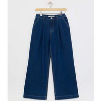 Pleat Front Wide Leg Jean MID