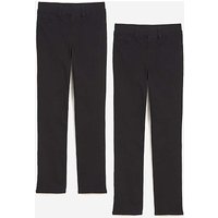 2PK Black Black Slim Leg Jeggings JD Williams