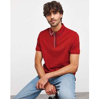 Dark Zip Neck Polo Dark