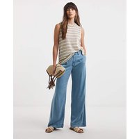 Light Blue Lyocell Wide Leg Jeans Light Blue JD Williams