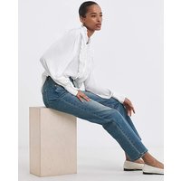 Washed Straight Leg Jean