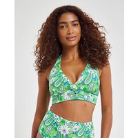 Paisley Print Bikini Top Multicolour