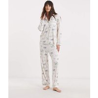 Animal Stampede PJ Set OFF White