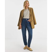 Elasticated Tapered Jean Dark Blue