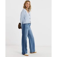 Authentic Side Stripe Wide Leg Jeans MID