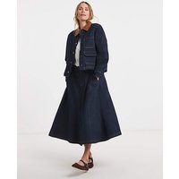 Seamed Full Circle Midi Skirt