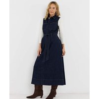 Sleeveless Pocket Front Midaxi Dress