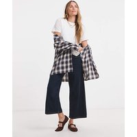24 7 Wide Crop Jean Dark Blue JD Williams