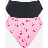 Value 2 Pack Bikini Briefs Black Cherry