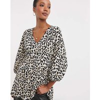 Button Front Longline Top