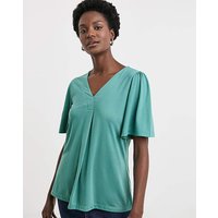 V Neck Angel Sleeve Top JD Williams