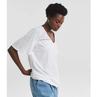 Broderie Bubble Hem Top