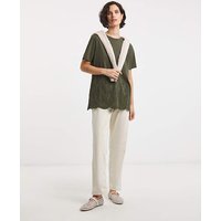 Short Sleeve Broderie Hem Top JD Williams