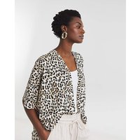 Edge to Edge Cardigan Leopard Print