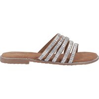 Paris Sandal Tan Silver