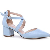 Ffion WideFit Block Heels Powder Blue