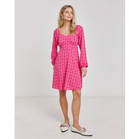 Tie Back Skater Dress Print