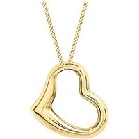 9ct Medium Floating Heart Necklace INCH