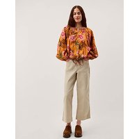 Hallie Cropped Wide Leg Jeans