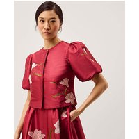 Anya Puff Sleeve Floral Jacket