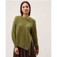 Fey Asymmetrical Fringe Jumper