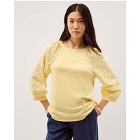 Fifi Broderie Sleeve Top