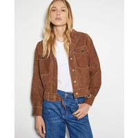 Iris Crop Suede Jacket