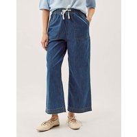 Heidi Drawstring Wide Leg Jeans MID