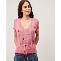Edie Floral Short Sleeve Jumper