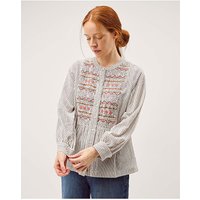 Hettie Shirred Stripe Shirt