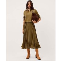 Penny Pleated Midi Dress