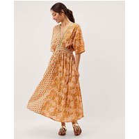 Carris Plunge Floral Midi Dress