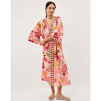 Anissa Sun Print Midi Kaftan
