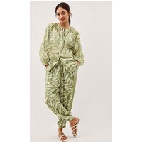 Lillie Leaf Print Blouse