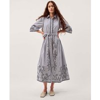 Kirsty Stripe Midi Shirt Dress