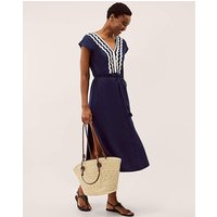Tara V Neck Midi Kaftan Dress