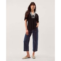 Lucia Lace Linen Blend T Shirt