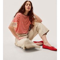 Sasha Stripe Linen Blend T Shirt