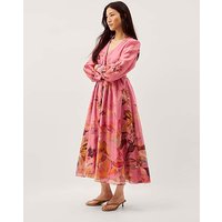 Aimee V Neck Floral Midi Dress