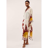 Anissa Sun Print Midi Kaftan ONE